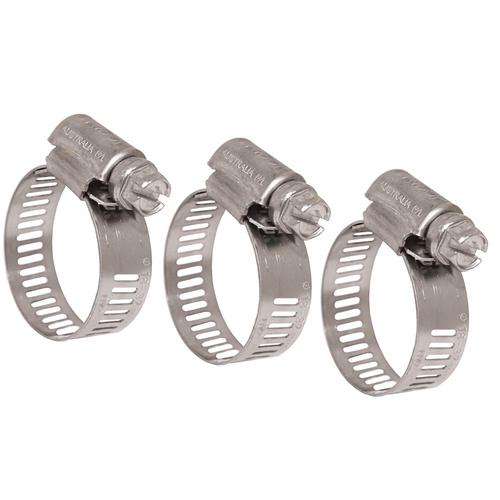 Hose Clamp SS Trident - Suits 21-38mm OD Hose - BOX of 50 
