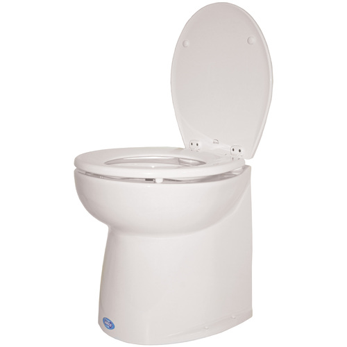 Jabsco Salt Water Flush Deluxe Silent Flush 24V Vertical Back Toilet