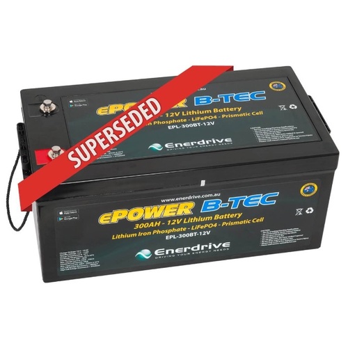 Enerdrive Lithium 300AH Battery EPL-300BT-12V-G2