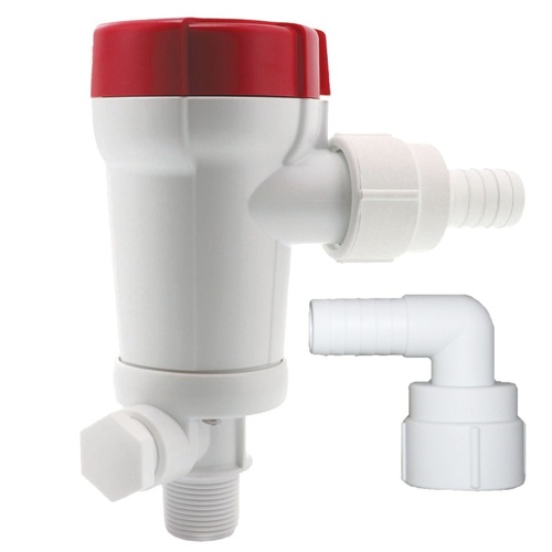 Rule Tournament 400 500GPH Live Bait Pump Dual Port with Threaded Valve Inlet RWB56