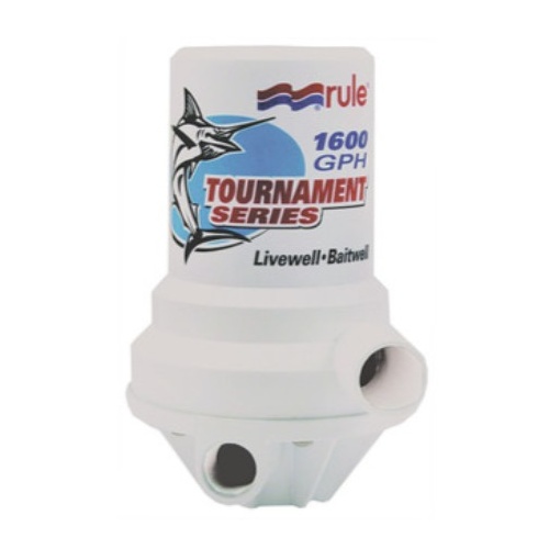 Rule Tournament 1600GPH Live Bait Pump Dual Port RWB55