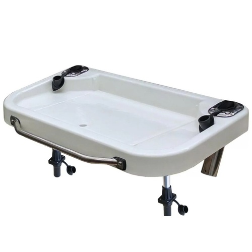 Deluxe Fillet Table Bait Board 850 x 460 with SS Rod Holders MA 109-4 Plug In