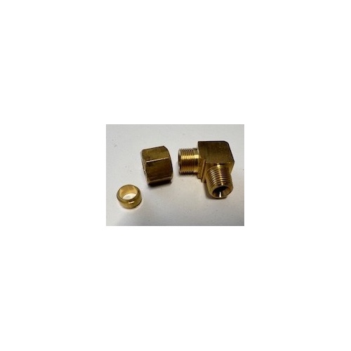 Hydrive FI 10225A 90 Degree Elbow 3/8  Nylon x 1/4 BSPT Complete Assembly