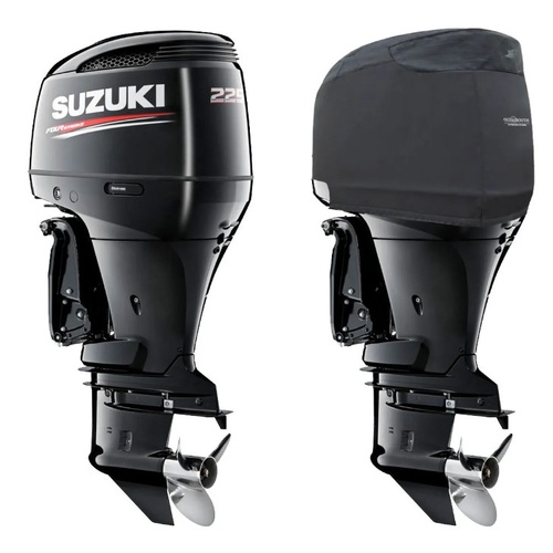 Vented Half Outboard Cover S05-V Black Suits Most Suzuki DF200 DF225 DF250  Post 2003
