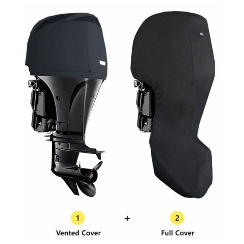 Outboard Cover SET S20-20C Black Suits Most Suzuki DF70A  DF80A  DF90A Post 2008 20 Inch Leg  