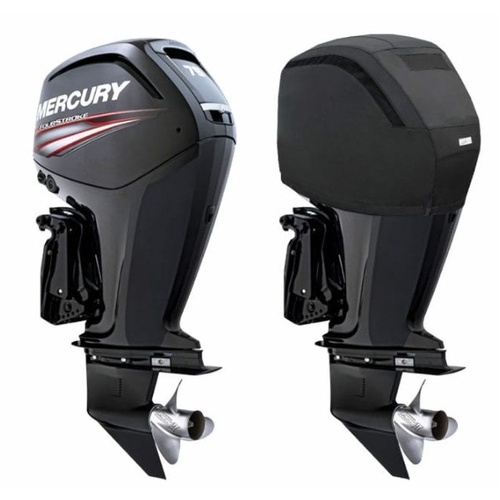 Vented Black Cover M15-V for Merc 75HP to 115HP 115PROXS 4 Stroke Post 2014 4 Cylinder 2.1L Outboard 