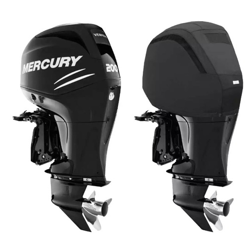 Vented Black Cover M05-V for Verado 135HP to 200HP 4 Stroke Post 2005 4 Cylinder 1.7L Outboard