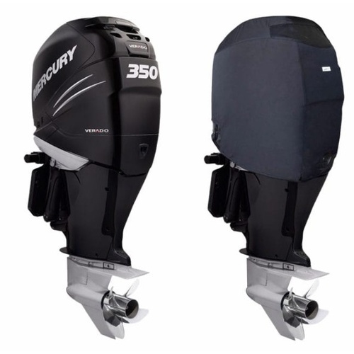 Vented Black Cover M00-V for Verado 250HP to 400HP  V6 2.6L 4 Stroke Outboard Post 2005